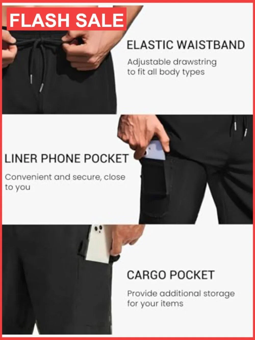 Men's Quick Dry 2-in-1 Swim Trunks with Compression Liner and Pockets S-2XL